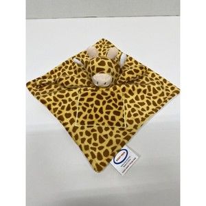 Baby FeFe Giraffe Baby Security Blanket Lovey w/Pocket Hook & Loop holder